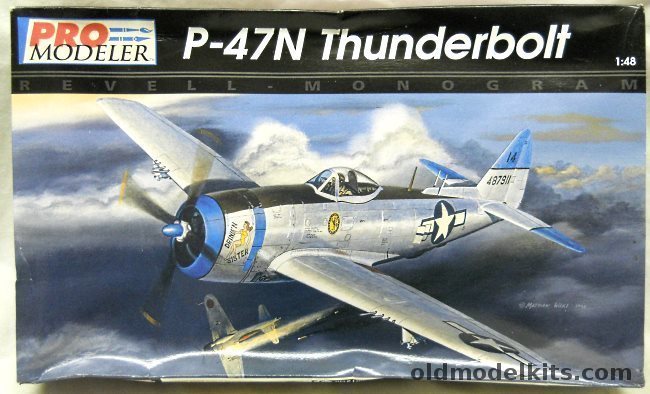 Monogram 1/48 P-47N Thunderbolt Pro Modeler - USAAF 19FS 318FG Capt. John Vogt 'Drink'n Sister' le Shima 1945 / 73FS 318FG Lt. Robert Redfield 'Sack Happy' le Shima 1945, 85-5929 plastic model kit